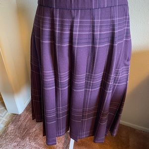 Pendleton pleated plaid skirt